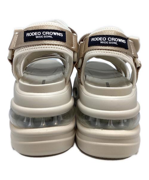 RODEO CROWNS（ロデオクラウン）RODEO CROWNS (ロデオクラウン) ボリュームソール テープサンダル ベージュ サイズ:SIZE Lの古着・服飾アイテム