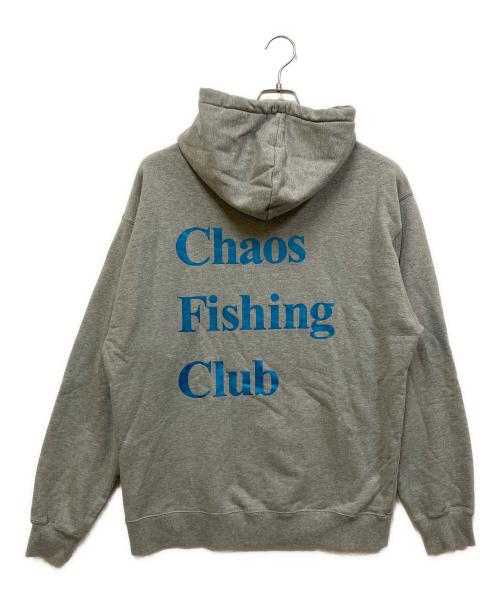 CHAOS FISHING CLUB（カオスフィッシングクラブ）CHAOS FISHING CLUB (カオスフィッシングクラブ) LOGO HOODIE グレー サイズ:SIZE Lの古着・服飾アイテム