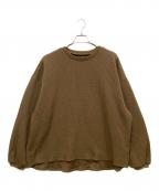 TIGHTBOOTH PRODUCTIONタイトブースプロダクション）の古着「WAFFLE CREW KNIT」｜カーキ