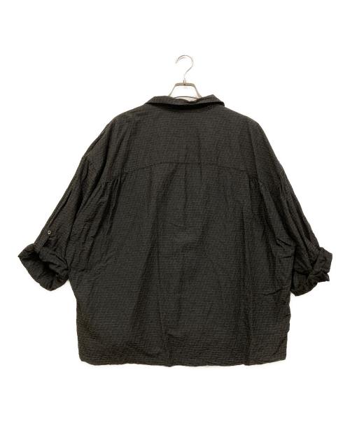 TIGHTBOOTH PRODUCTION（タイトブースプロダクション）TIGHTBOOTH PRODUCTION (タイトブースプロダクション) JACQUARD ROLL UP SHIRT ブラック サイズ:SIZE Lの古着・服飾アイテム