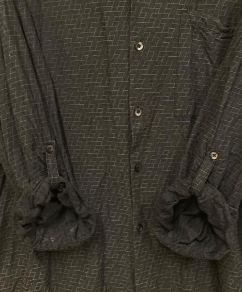 TIGHTBOOTH PRODUCTION（タイトブースプロダクション）TIGHTBOOTH PRODUCTION (タイトブースプロダクション) JACQUARD ROLL UP SHIRT ブラック サイズ:SIZE Lの古着・服飾アイテム