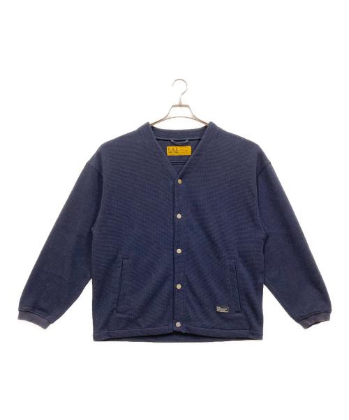 FAT（エフエーティー）FAT (エフエーティー) Solid Waffle Cardigan ネイビー サイズ:SIZE SKINNYの古着・服飾アイテム