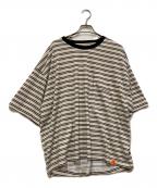 TIGHTBOOTH PRODUCTIONタイトブースプロダクション）の古着「ボーダーカットソー」｜ホワイト×ブラック