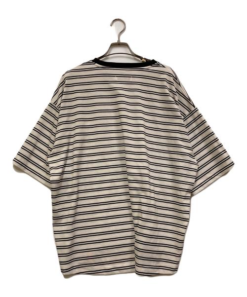 TIGHTBOOTH PRODUCTION（タイトブースプロダクション）TIGHTBOOTH PRODUCTION (タイトブースプロダクション) ボーダーカットソー ホワイト×ブラック サイズ:Lの古着・服飾アイテム