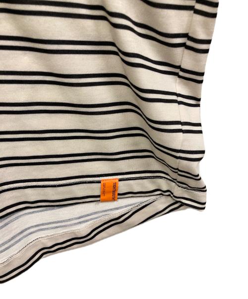 TIGHTBOOTH PRODUCTION（タイトブースプロダクション）TIGHTBOOTH PRODUCTION (タイトブースプロダクション) ボーダーカットソー ホワイト×ブラック サイズ:Lの古着・服飾アイテム