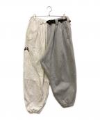 TIGHTBOOTH PRODUCTION×KILLER BONGタイトブースプロダクション×キラーボング）の古着「CYBORG BALLOON PANTS」｜ホワイト×グレー