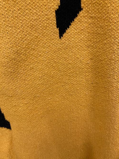 TIGHTBOOTH PRODUCTION（タイトブースプロダクション）TIGHTBOOTH PRODUCTION (タイトブースプロダクション) ACID LOGO KNIT SWEATER イエロー サイズ:SIZE Lの古着・服飾アイテム