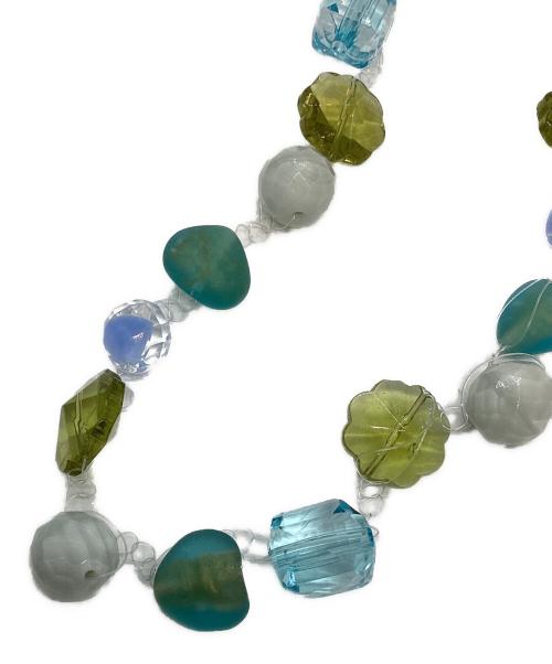 milly callegari（ミリィ カレガリ）Milly Callegari (ミリィ カレガリ) ワイヤーネックレス 黄緑×スカイブルー サイズ:表記なしの古着・服飾アイテム