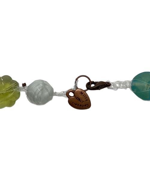 milly callegari（ミリィ カレガリ）Milly Callegari (ミリィ カレガリ) ワイヤーネックレス 黄緑×スカイブルー サイズ:表記なしの古着・服飾アイテム