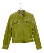 MICHAEL KORSマイケル・コース）の古着「ラムレザージャケット」｜黄緑