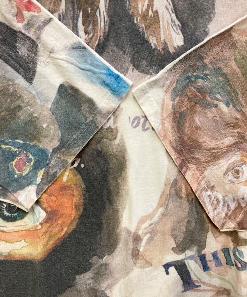 HIRO（ヒロ）HIRO (ヒロ) プリントTシャツ ホワイト サイズ:FREEの古着・服飾アイテム