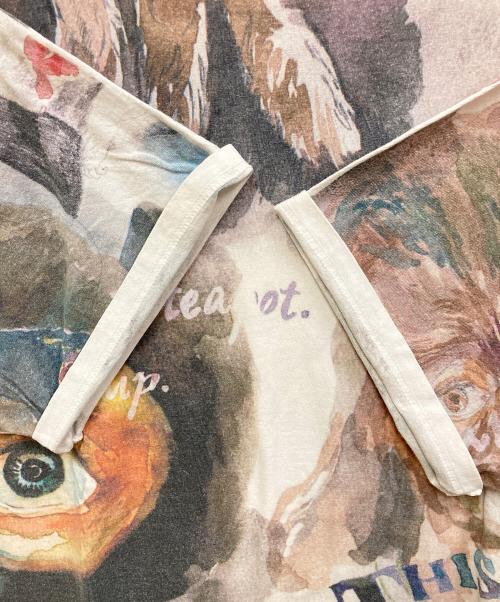 HIRO（ヒロ）HIRO (ヒロ) プリントTシャツ ホワイト サイズ:FREEの古着・服飾アイテム