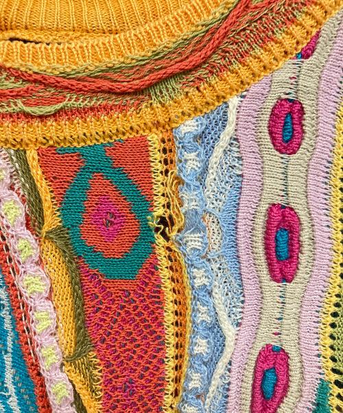 limnos（リムノス）limnos (リムノス) 3Dニット オレンジ サイズ:Mの古着・服飾アイテム