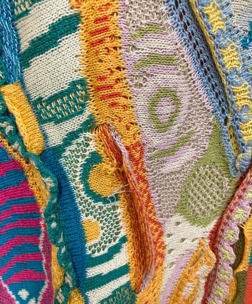 limnos（リムノス）limnos (リムノス) 3Dニット オレンジ サイズ:Mの古着・服飾アイテム