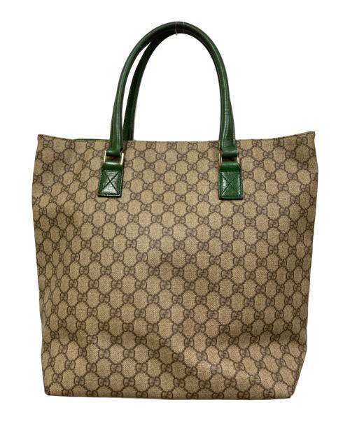 GUCCI（グッチ）GUCCI (グッチ) GGスプリームトートバッグ ベージュ サイズ:表記なしの古着・服飾アイテム
