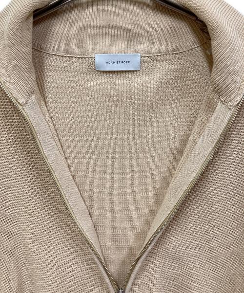 Adam et Rope（アダム エ ロペ）Adam et Rope (アダム エ ロペ) ワッフルドライバーズ ニット カーディガン ベージュ サイズ:SIZE Mの古着・服飾アイテム