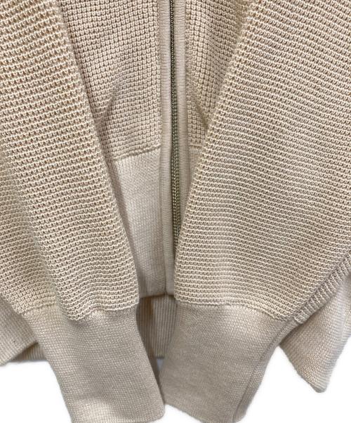 Adam et Rope（アダム エ ロペ）Adam et Rope (アダム エ ロペ) ワッフルドライバーズ ニット カーディガン ベージュ サイズ:SIZE Mの古着・服飾アイテム