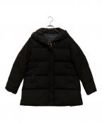 SHIPSシップス）の古着「ショールカラー ミディ ダウン」｜ブラック