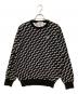 MASTER BUNNY EDITION（マスターバニーエディション）の古着「総柄ニット」｜ブラック×ホワイト