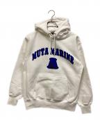 muta MARINEムータマリン）の古着「Arc Logo Hooded Sweatshirt」｜ホワイト