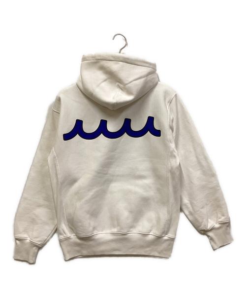 muta MARINE（ムータマリン）muta MARINE (ムータマリン) Arc Logo Hooded Sweatshirt ホワイト サイズ:SIZE 6の古着・服飾アイテム