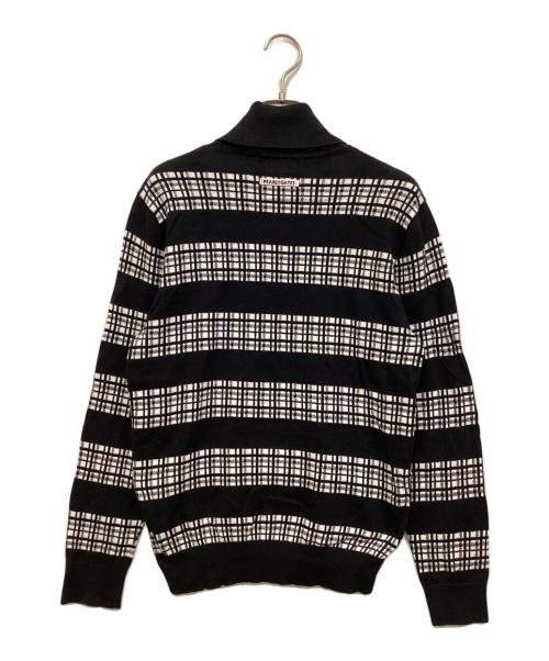 PEARLY GATES（パーリーゲイツ）PEARLY GATES (パーリーゲイツ) タートルネックカットソー ブラック×ホワイト サイズ:SIZE 4の古着・服飾アイテム