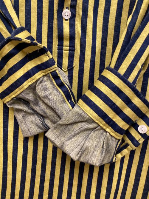 PEARLY GATES（パーリーゲイツ）PEARLY GATES (パーリーゲイツ) 長袖ポロシャツ イエロー×ブルー サイズ:SIZE 5の古着・服飾アイテム