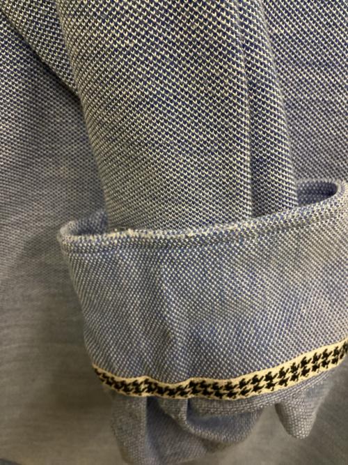 PEARLY GATES（パーリーゲイツ）PEARLY GATES (パーリーゲイツ) 長袖ポロシャツ ブルー サイズ:SIZE 5の古着・服飾アイテム