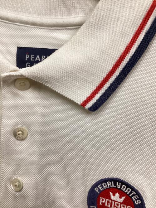 PEARLY GATES（パーリーゲイツ）PEARLY GATES (パーリーゲイツ) ポロシャツ ホワイト サイズ:SIZE 4の古着・服飾アイテム