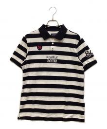 PEARLY GATES（パーリーゲイツ）の古着「ポロシャツ」｜ホワイト×ブラック