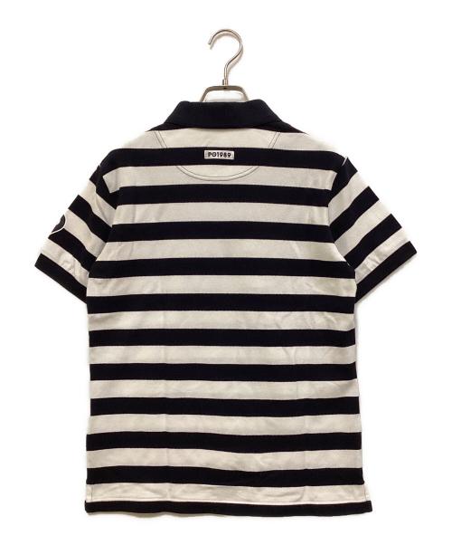 PEARLY GATES（パーリーゲイツ）PEARLY GATES (パーリーゲイツ) ポロシャツ ホワイト×ブラック サイズ:SIZE 4の古着・服飾アイテム