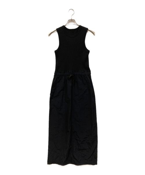 Spick and Span（スピック＆スパン）Spick and Span (スピックアンドスパン) ファブリックコンビドレス ブラック サイズ:SIZE Freeの古着・服飾アイテム