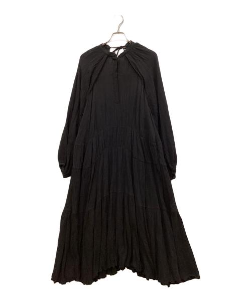 ETRE TOKYO（エトレトウキョウ）ETRE TOKYO (エトレトウキョウ) バックシャンギャザーボリュームワンピース ブラック サイズ:SIZE Freeの古着・服飾アイテム