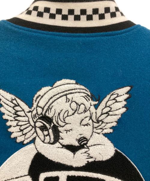 9090（9090）9090 (9090) Angel Stadium Jacket ブルー サイズ:SIZE Lの古着・服飾アイテム