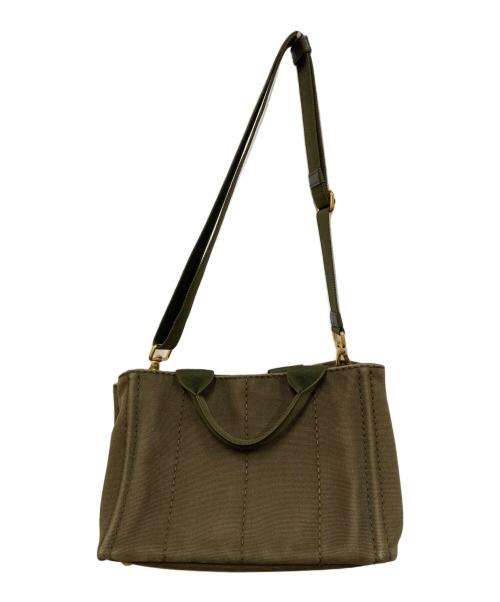 PRADA（プラダ）PRADA (プラダ) 2WAYカナパトート カーキ サイズ:表記なしの古着・服飾アイテム