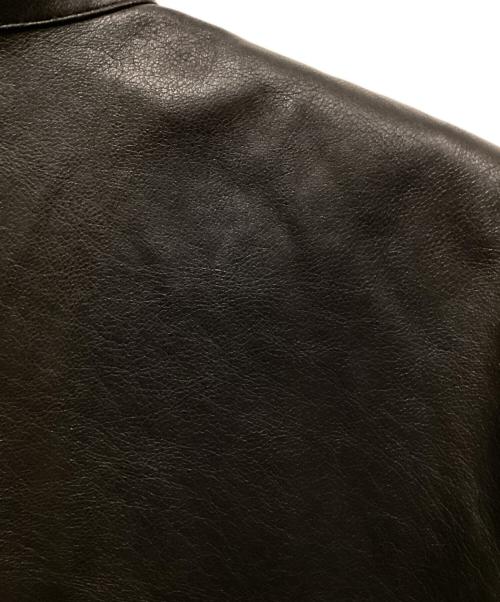 FEMMENT（ファモン）FEMMENT (ファモン) ドライレザーバルーンスリーブシャツブルゾン ブラック サイズ:SIZE 1の古着・服飾アイテム