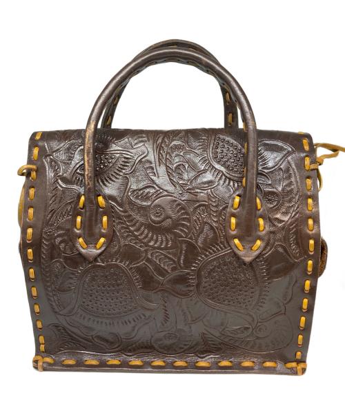 Carving Tribes（カービングトライブス）CARVING TRIBES (カービングトライブス) ハンドバッグ ブラウン サイズ:表記なしの古着・服飾アイテム