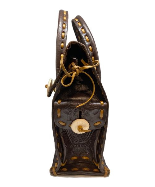 Carving Tribes（カービングトライブス）CARVING TRIBES (カービングトライブス) ハンドバッグ ブラウン サイズ:表記なしの古着・服飾アイテム