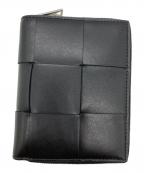 BOTTEGA VENETAボッテガベネタ）の古着「コンパクトジップアラウンドウォレット」｜ブラック