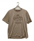 BLACK LABEL CRESTBRIDGEブラックレーベル クレストブリッジ）の古着「8thアニバーサリーエンブロイダリーTシャツ」｜ベージュ