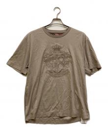 BLACK LABEL CRESTBRIDGE（ブラックレーベル クレストブリッジ）の古着「8thアニバーサリーエンブロイダリーTシャツ」｜ベージュ