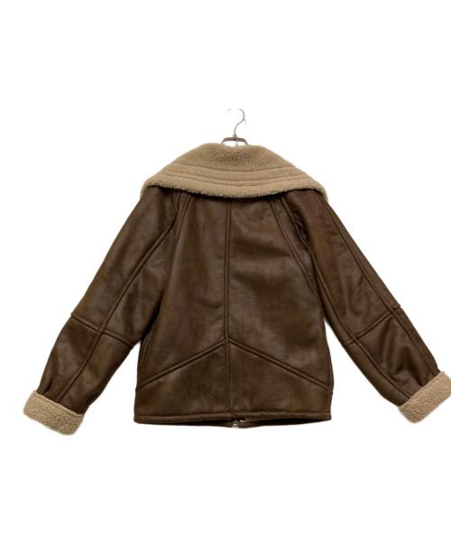 PERVERZE（パーバーズ）PERVERZE (パーバーズ) WIDE COLLAR MOUTON COAT ブラウン サイズ:FREEの古着・服飾アイテム