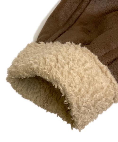 PERVERZE（パーバーズ）PERVERZE (パーバーズ) WIDE COLLAR MOUTON COAT ブラウン サイズ:FREEの古着・服飾アイテム