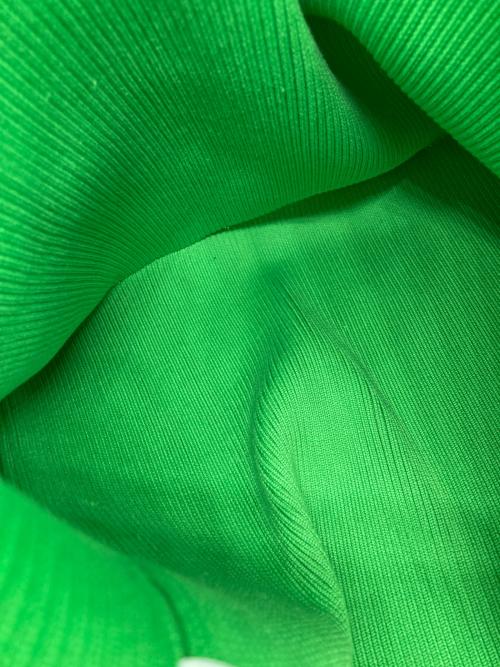 PERVERZE（パーバーズ）PERVERZE (パーバーズ) Cotton Rib Line Bag グリーン サイズ:FREEの古着・服飾アイテム