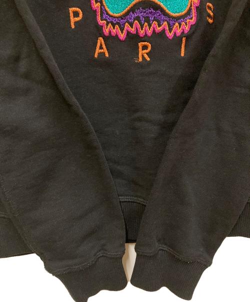 KENZO（ケンゾー）KENZO (ケンゾー) タイガーロゴ刺繍スウェット ブラック サイズ:XSの古着・服飾アイテム