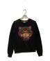 KENZO（ケンゾー）の古着「タイガーロゴ刺繍スウェット」｜ブラック