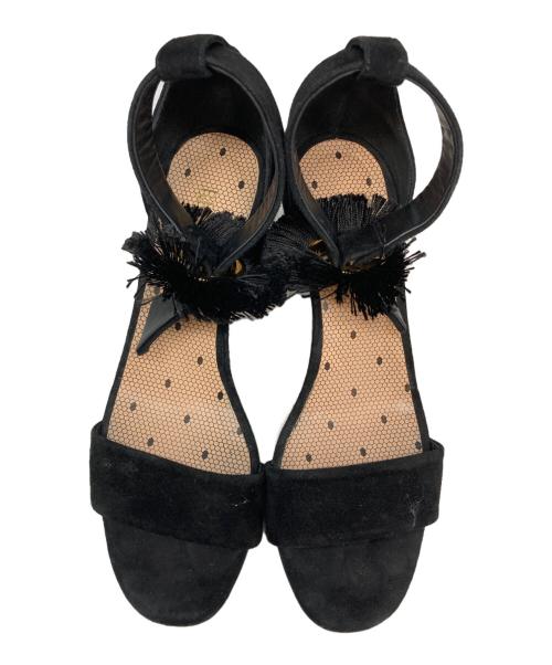 RED VALENTINO（レッドヴァレンティノ）RED VALENTINO (レッドヴァレンティノ) サンダル ブラック サイズ:SIZE 37の古着・服飾アイテム