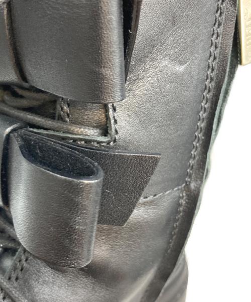 RED VALENTINO（レッドヴァレンティノ）RED VALENTINO (レッドヴァレンティノ) リボン レザーコンバットブーツ ブラック サイズ:SIZE 38の古着・服飾アイテム