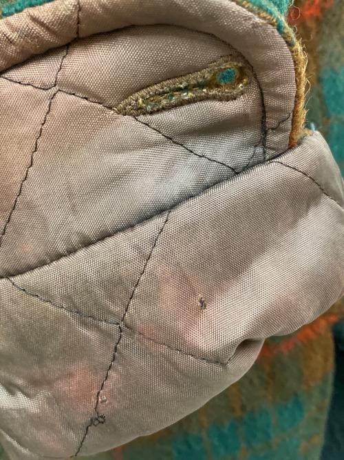 PETERS（ペータース）PETERS (ペータース) チェックジャケット グリーン×オレンジ サイズ:SIZE Sの古着・服飾アイテム