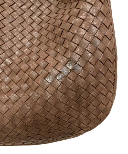 BOTTEGA VENETA（ボッテガベネタ）BOTTEGA VENETA (ボッテガベネタ) イントレチャート ワンショルダーバッグ ブラウンの古着・服飾アイテム